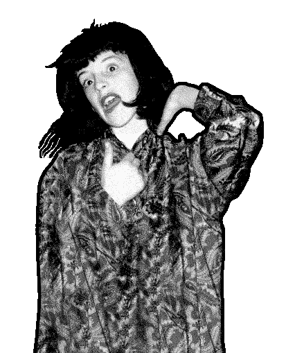 g as child dressed up with a wig