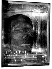 Oliver Plunket's head in a glass box