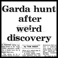 link to newspaper articles on artwork in woods