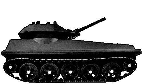 action figure in tank